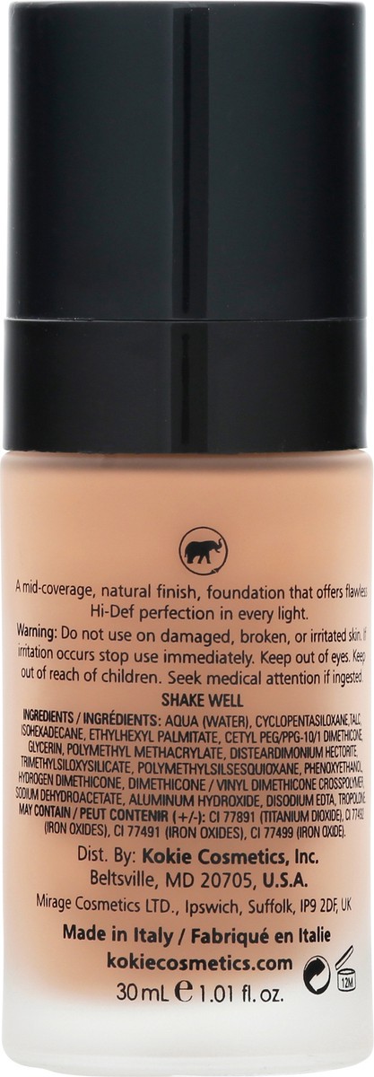 slide 7 of 12, Kokie Skin Perfect Shade: 30C HD Foundation 1.01 fl oz, 1.01 fl oz