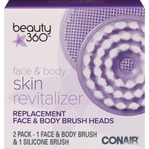 slide 1 of 1, Beauty 360 Skin Revitalizer Replacement Face & Body Brush Heads, 2 ct