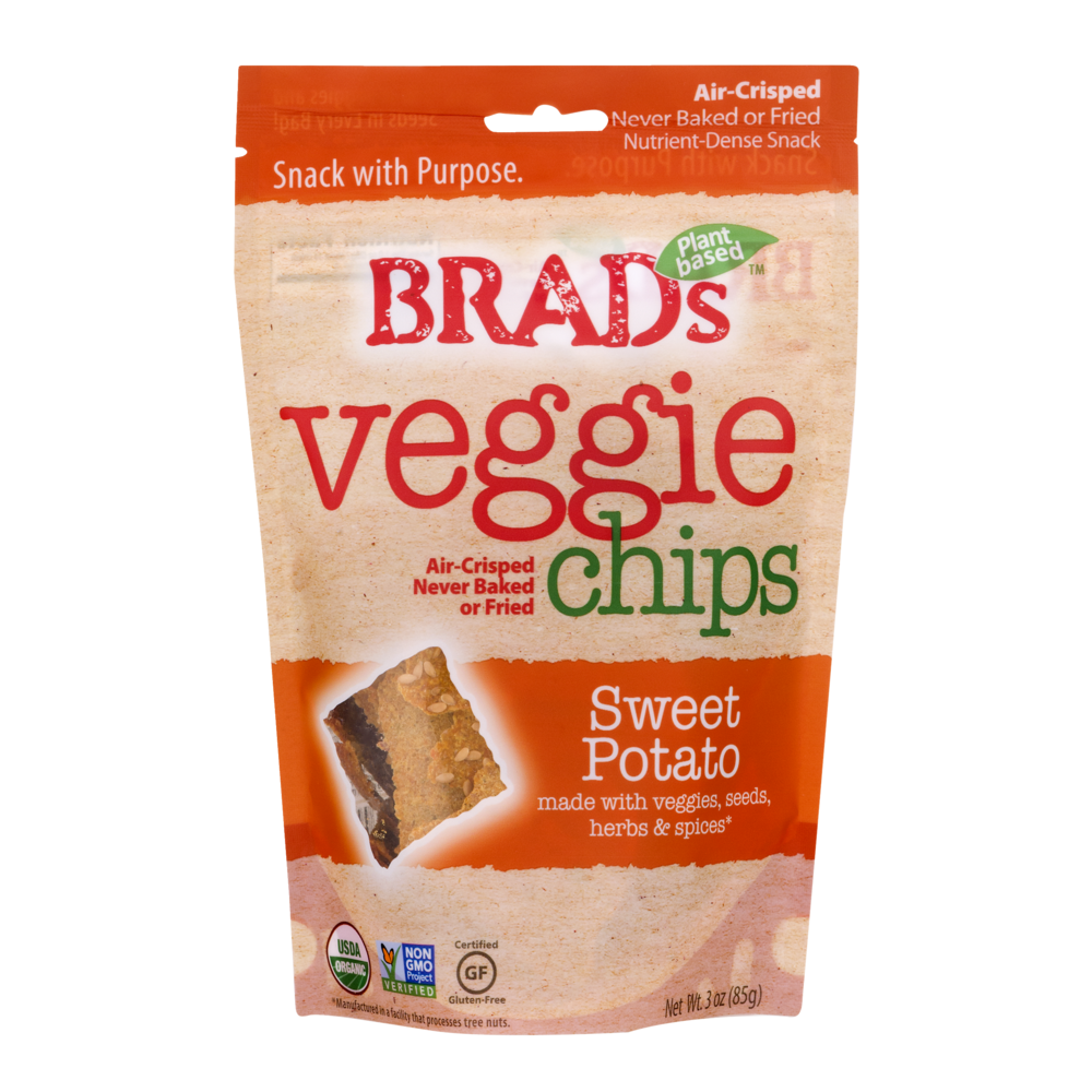 slide 1 of 1, Brad's Brads Sweet Potato Chips, 3 oz