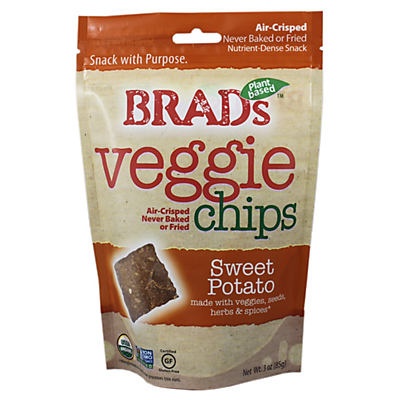 slide 1 of 1, Brad's Chips Sweet Potato Organic, 3 oz