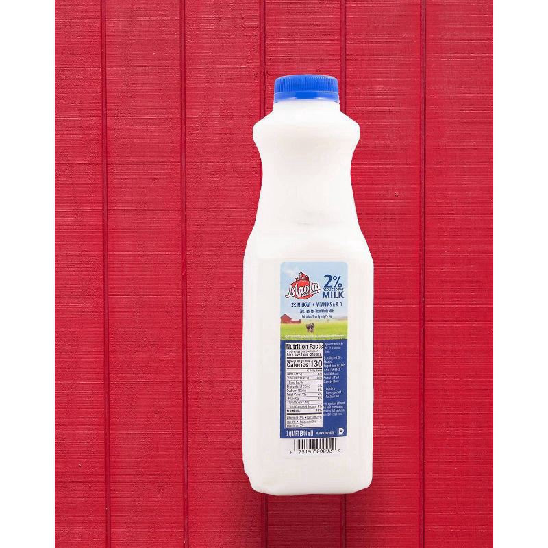 slide 1 of 2, Maola Local Dairies 2% Reduced Fat 2% Milkfat Milk 1 qt, 1 qt