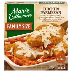 Marie Callender's Family Size Chicken Parmesan and Penne Pasta, Frozen Meal, 38 oz.