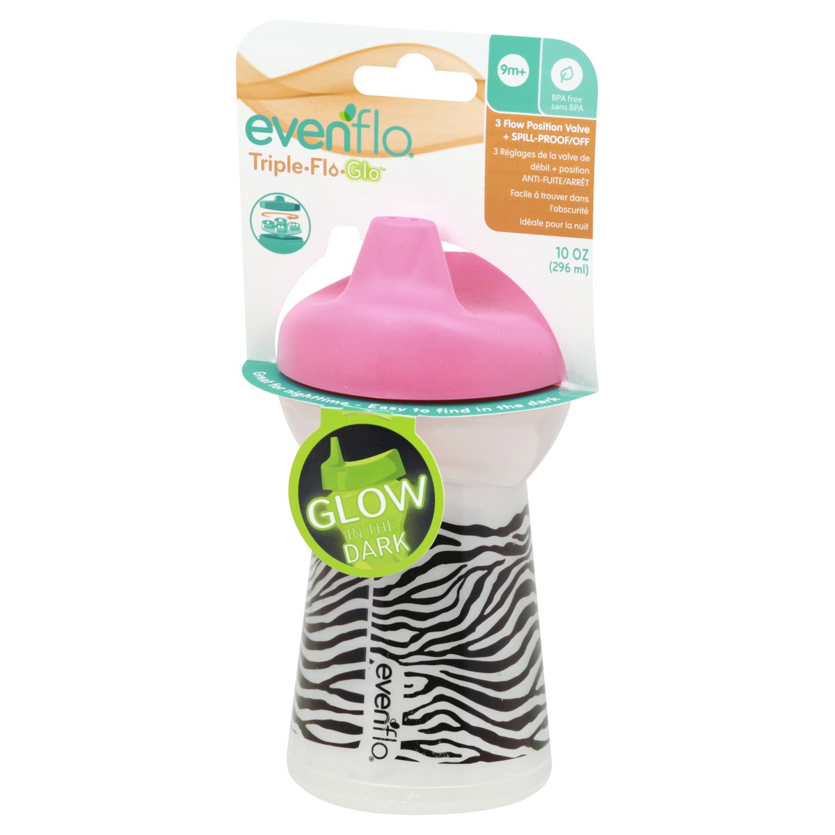 slide 5 of 11, Evenflo Triple Flo Glo 10 Ounces Bottle 1 ea, 1 ct