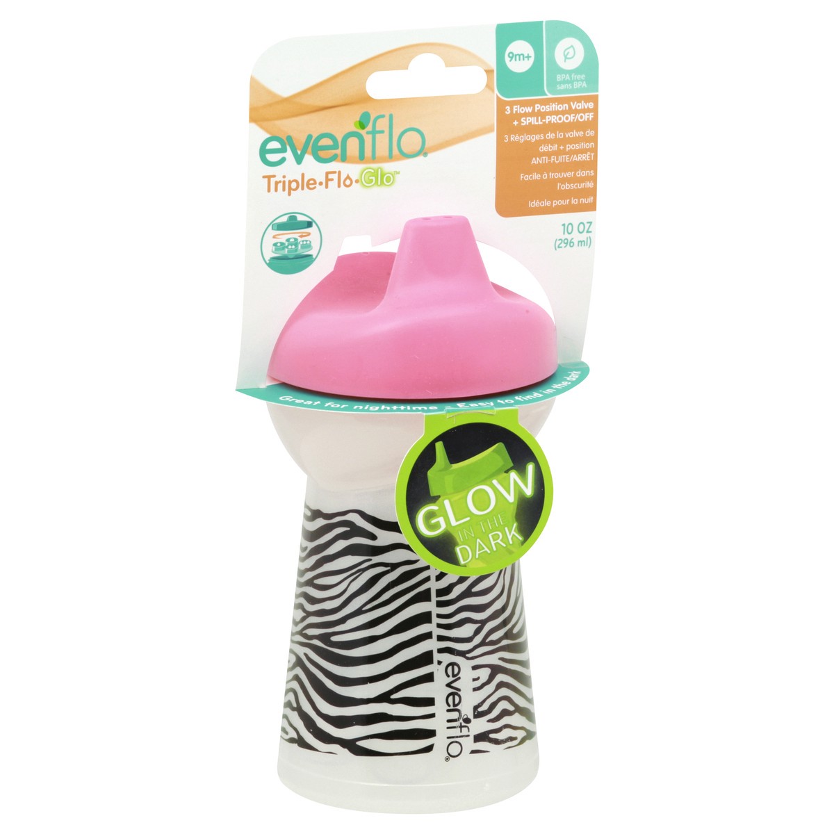 slide 9 of 11, Evenflo Triple Flo Glo 10 Ounces Bottle 1 ea, 1 ct