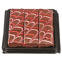 slide 8 of 13, FRESH FROM MEIJER Meijer Valentine Brownie, Pink and Red icing drizzle /, 9 ct; 13 oz