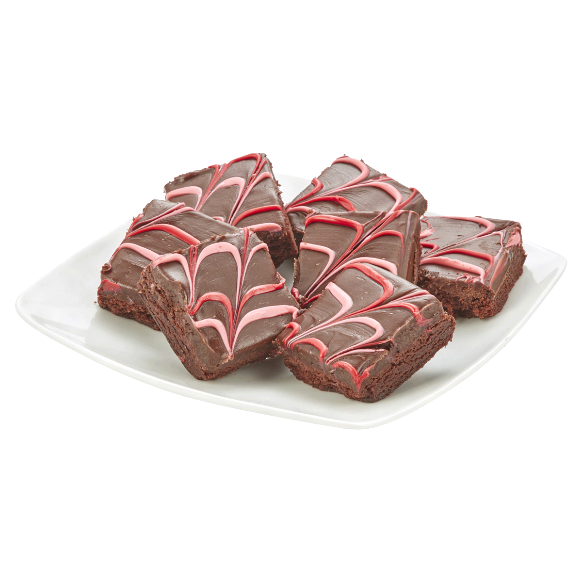 slide 9 of 13, FRESH FROM MEIJER Meijer Valentine Brownie, Pink and Red icing drizzle /, 9 ct; 13 oz