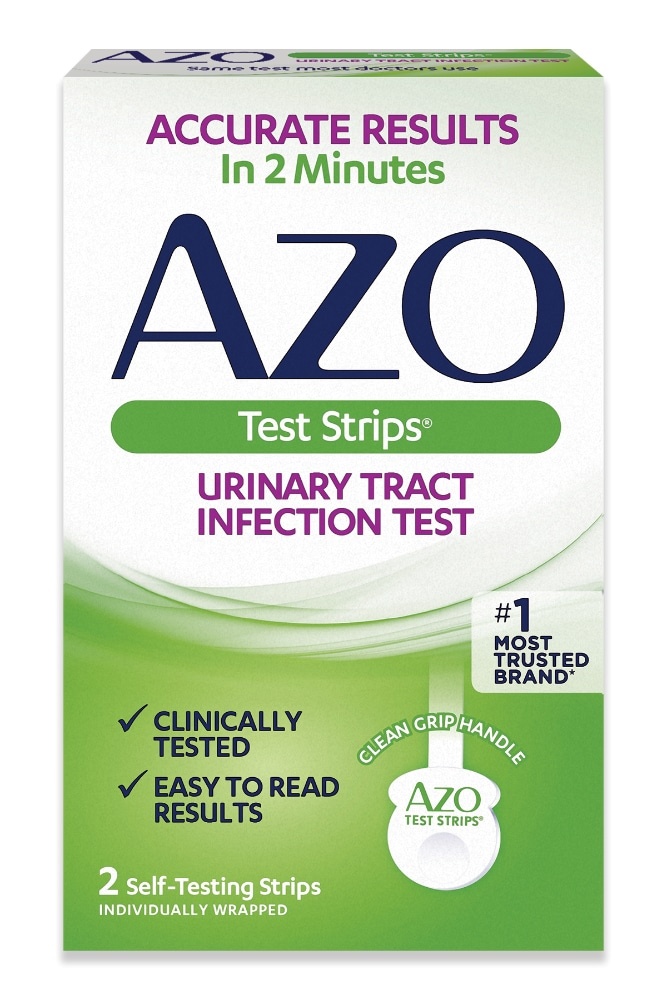 slide 1 of 1, AZO Urinary Tract Infection Test Strips, 2 ct
