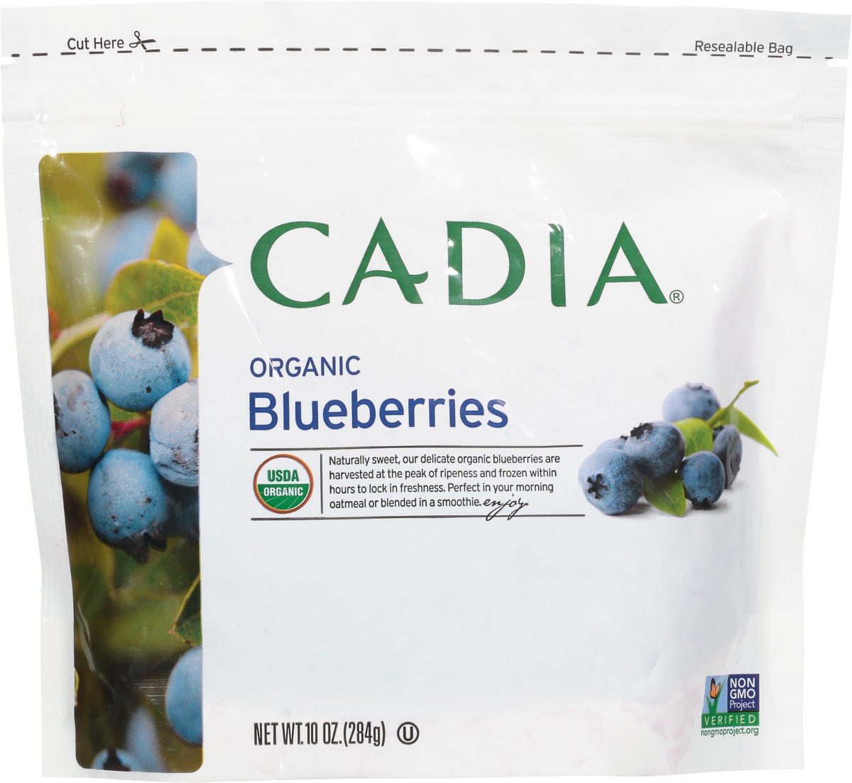slide 5 of 13, Cadia Fruit Blueberries, 10 oz