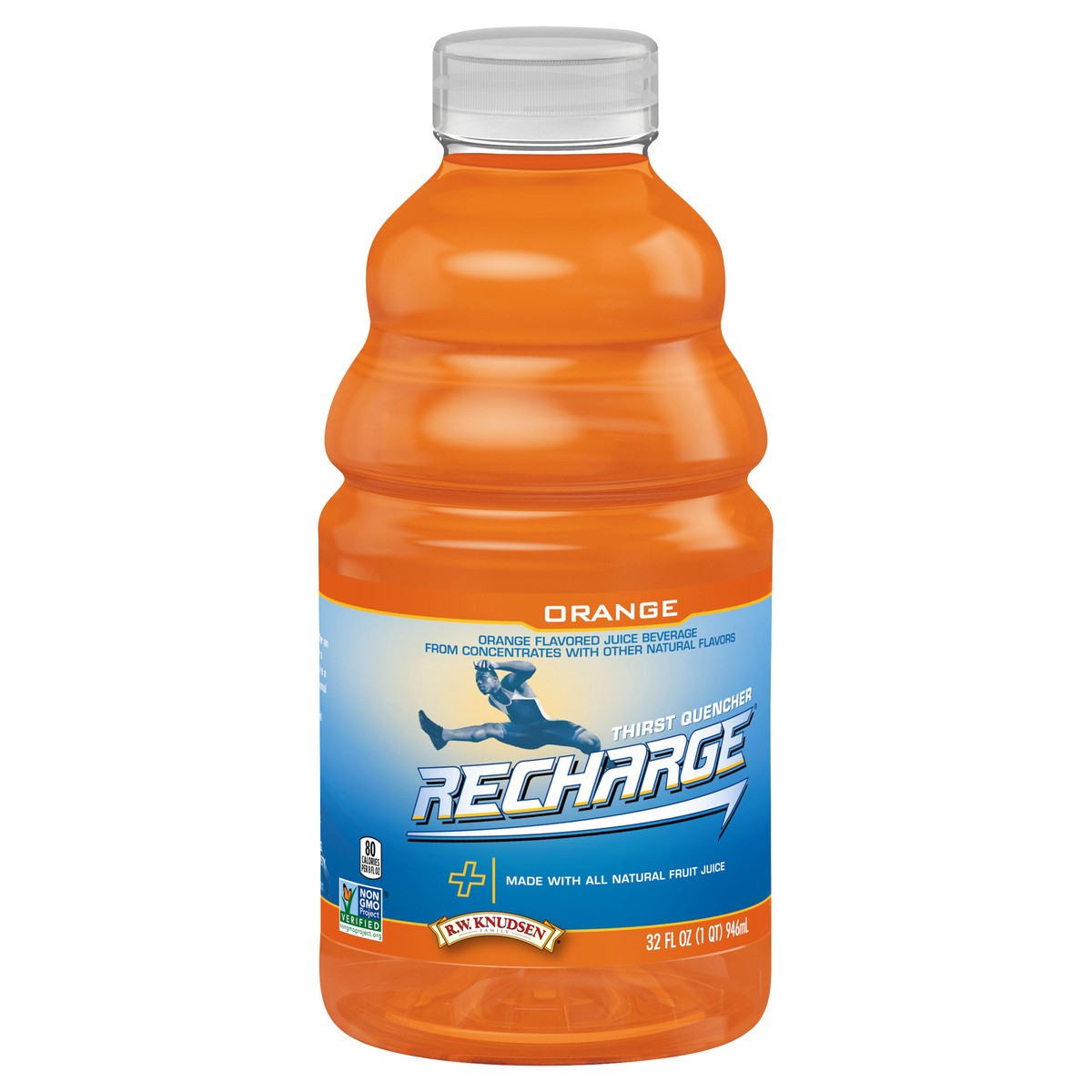 slide 1 of 4, R.W. Knudsen Orange, 32 fl oz