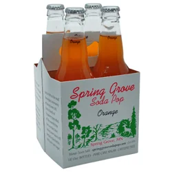 Spring Grove Glass Bottle Soda Pop Orange - 48 fl oz