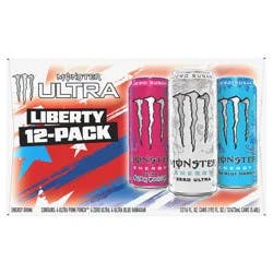 Monster Energy Ultra Variety Pack Liberty 2/12/16oz