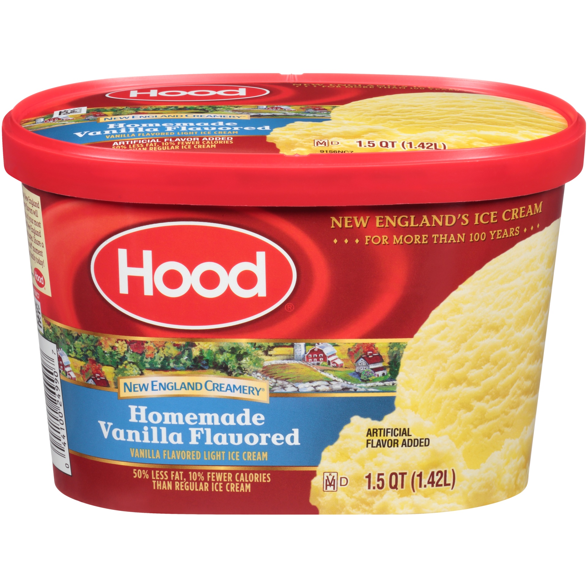 slide 1 of 1, Hood New England Creamery Homemade Vanilla Flavored, 48 oz
