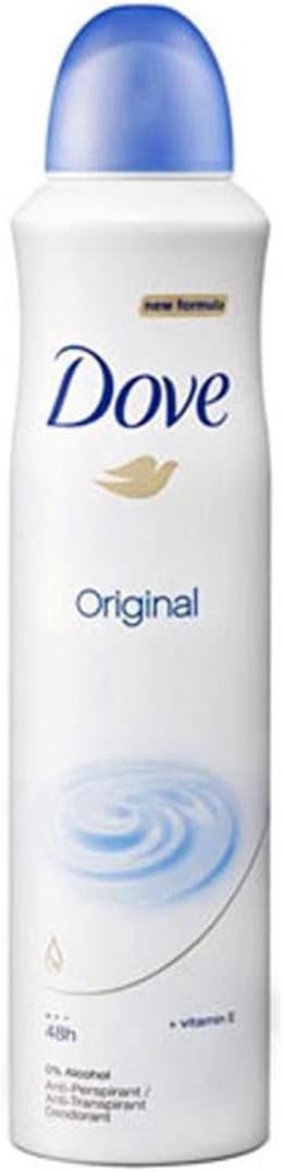 slide 1 of 1, Dove Original Antiperspirant Spray, 250 ml