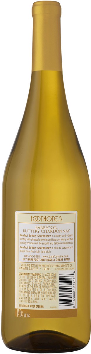 slide 2 of 4, Barefoot Cellars Buttery Chardonnay White Wine 750ml , 750 ml