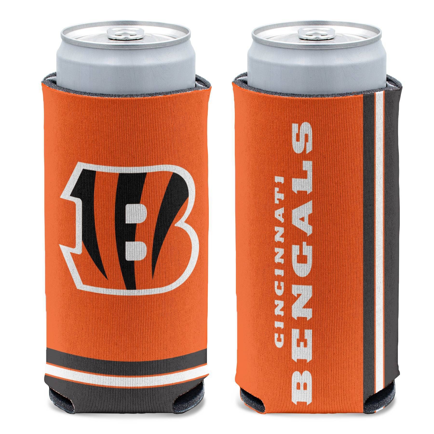 slide 1 of 1, NFL Cincinnati Bengals Slim Can Cooler, 1 ct