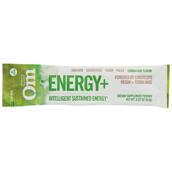 slide 1 of 1, Om Mushroom Energy Lemon Lime, 1 ct