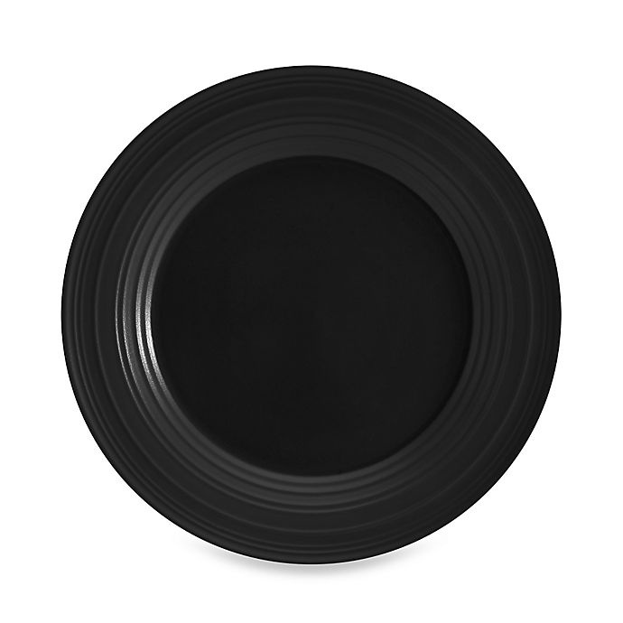 slide 1 of 1, Mikasa Swirl Dinner Plate - Black, 1 ct