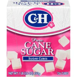 C&H Premium Pure Cane Sugar Cubes, 126 Count