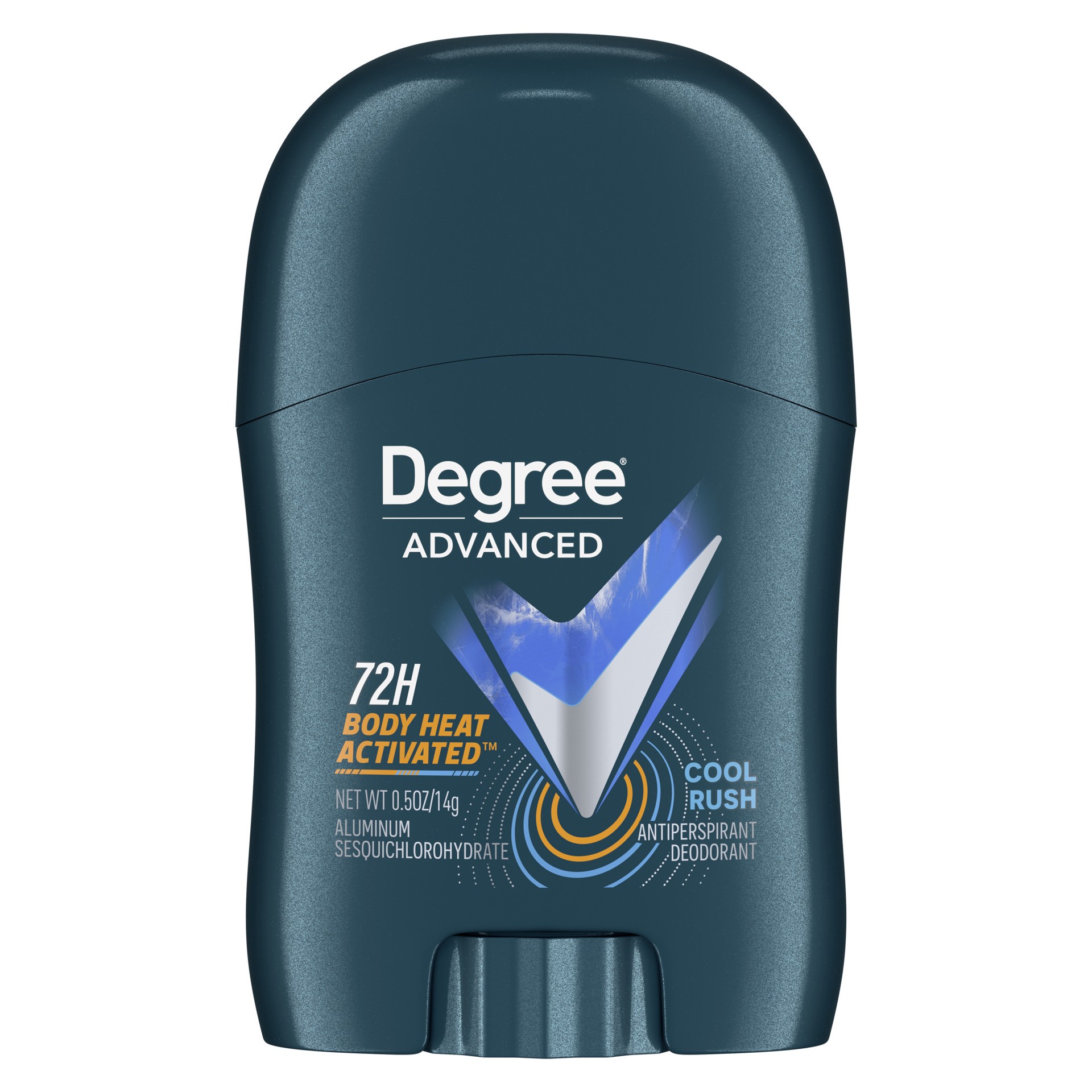 slide 1 of 3, Degree Antiperspirant Deodorant Cool Rush, 0.5 oz, 0.5 oz