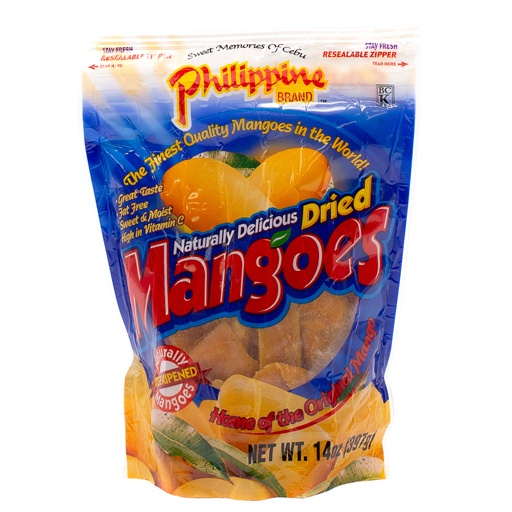 slide 1 of 1, Philippine Brand Dried Mango, 14 oz