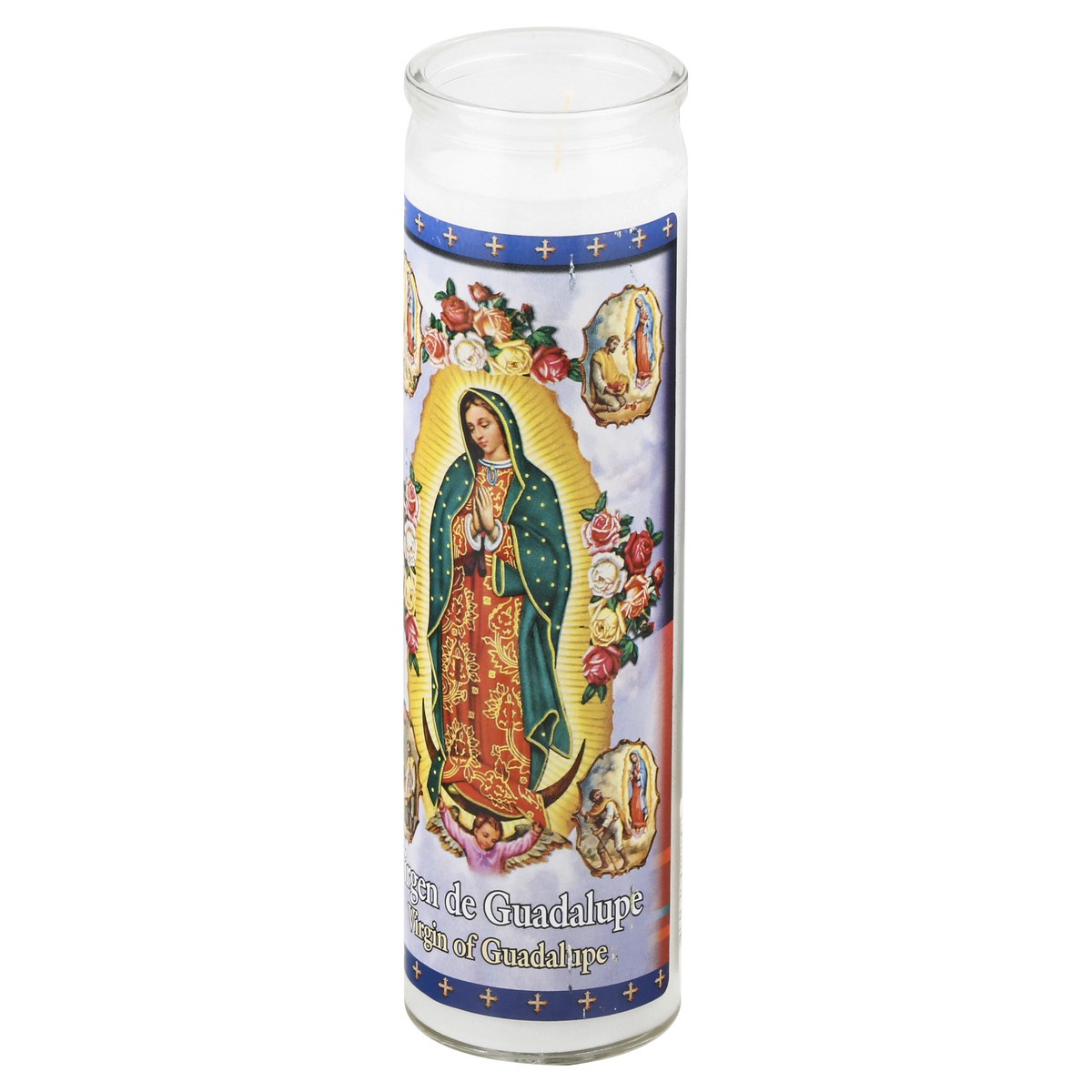 slide 3 of 9, St. Jude Candle Co. Virgin of Guadalupe 8 Inch Candle 1 ea, 1 ct