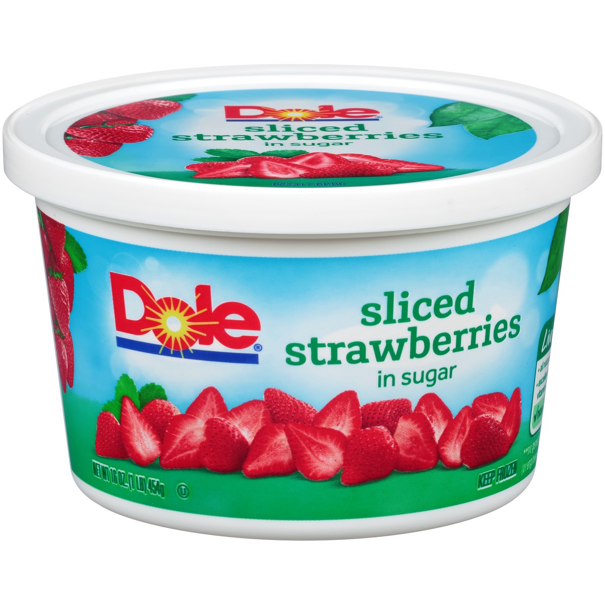 slide 1 of 7, Dole Sliced Strawberries in Sugar 16 oz. Tub, 16 oz