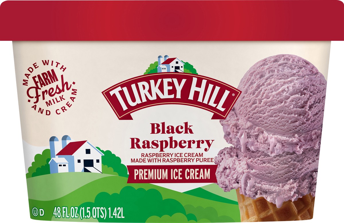 slide 2 of 7, Turkey Hill T.Hill Ic Black Raspbry, 48 fl oz