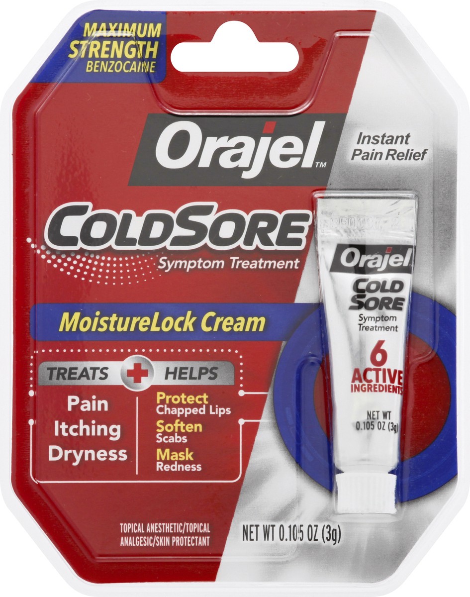 slide 1 of 9, Orajel MoisturelockCold Sore Treatment, 0.105 oz