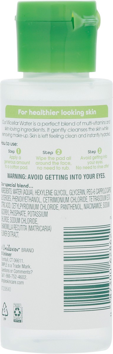 slide 9 of 10, Simple Micellar Cleansing Water 1.9 fl oz, 1.90 fl oz