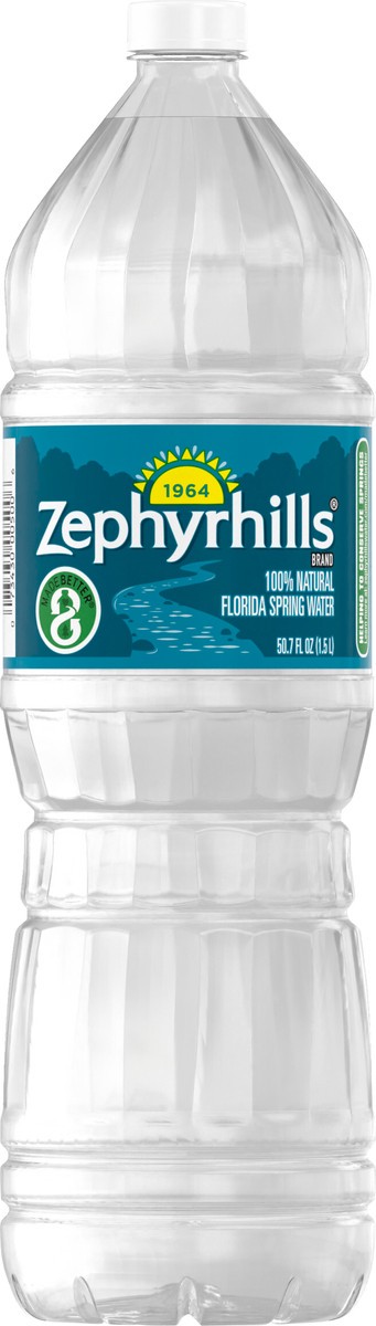 slide 3 of 9, ZEPHYRHILLS Brand 100% Natural Spring Water- 50.7 oz, 50.7 oz
