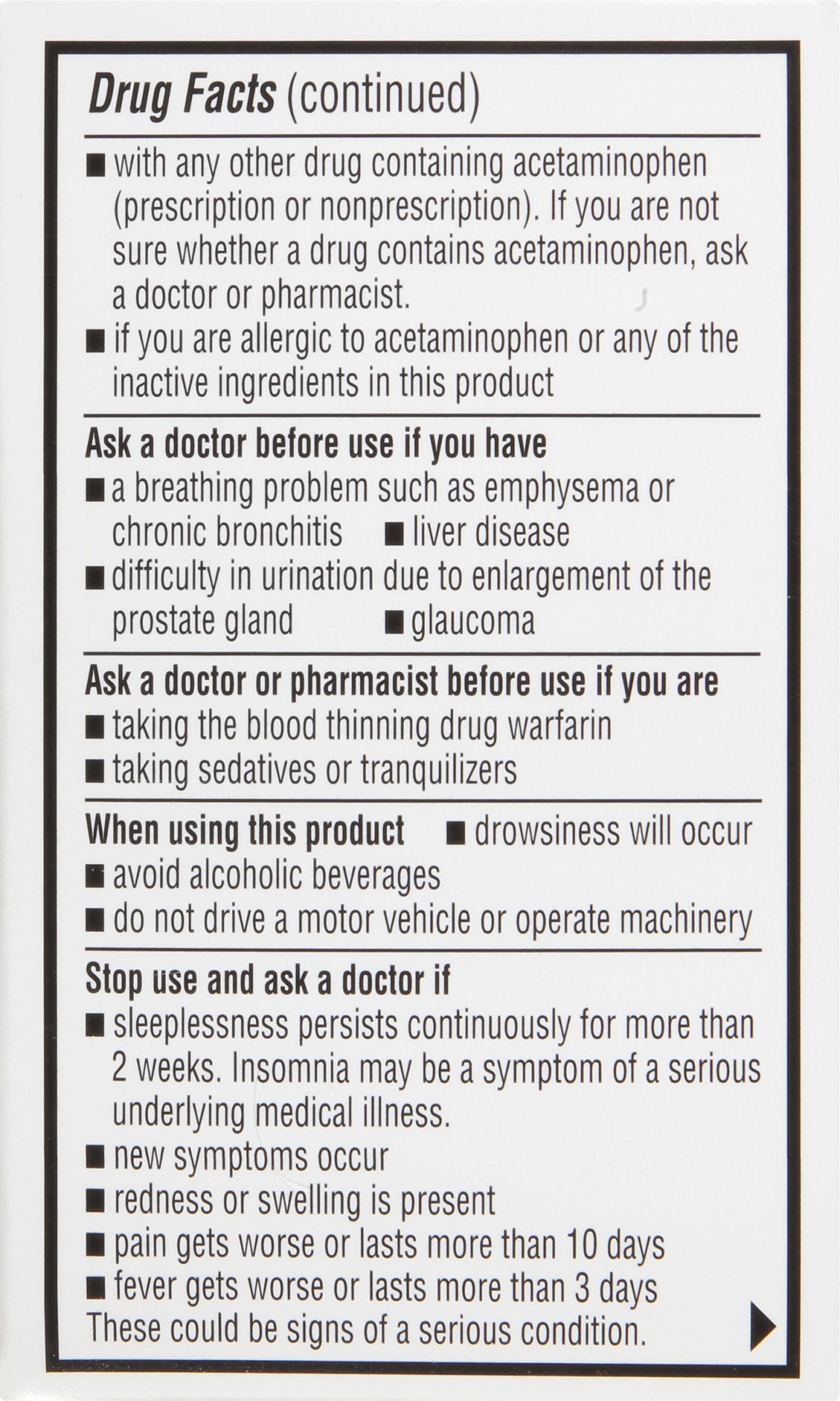 TopCare Extra Strength Pain Relief Pm Acetaminophen, Diphenhydramine ...