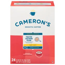Cameron's Ecopod Light Roast Smooth Toasted Southern Pecan 24 - 0.36 oz ea