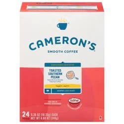 Cameron's Ecopod Light Roast Smooth Toasted Southern Pecan 24 - 0.36 oz ea