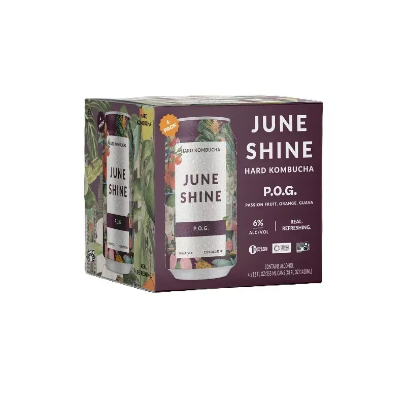 slide 1 of 3, JuneShine Passionfruit Orange Guava 4 pk, 48 oz