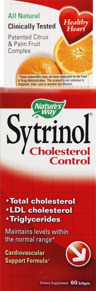 slide 4 of 4, Nature's Way Sytrinol Cholesterol Control; Premium Blend; 60 Softgels, 60 ct