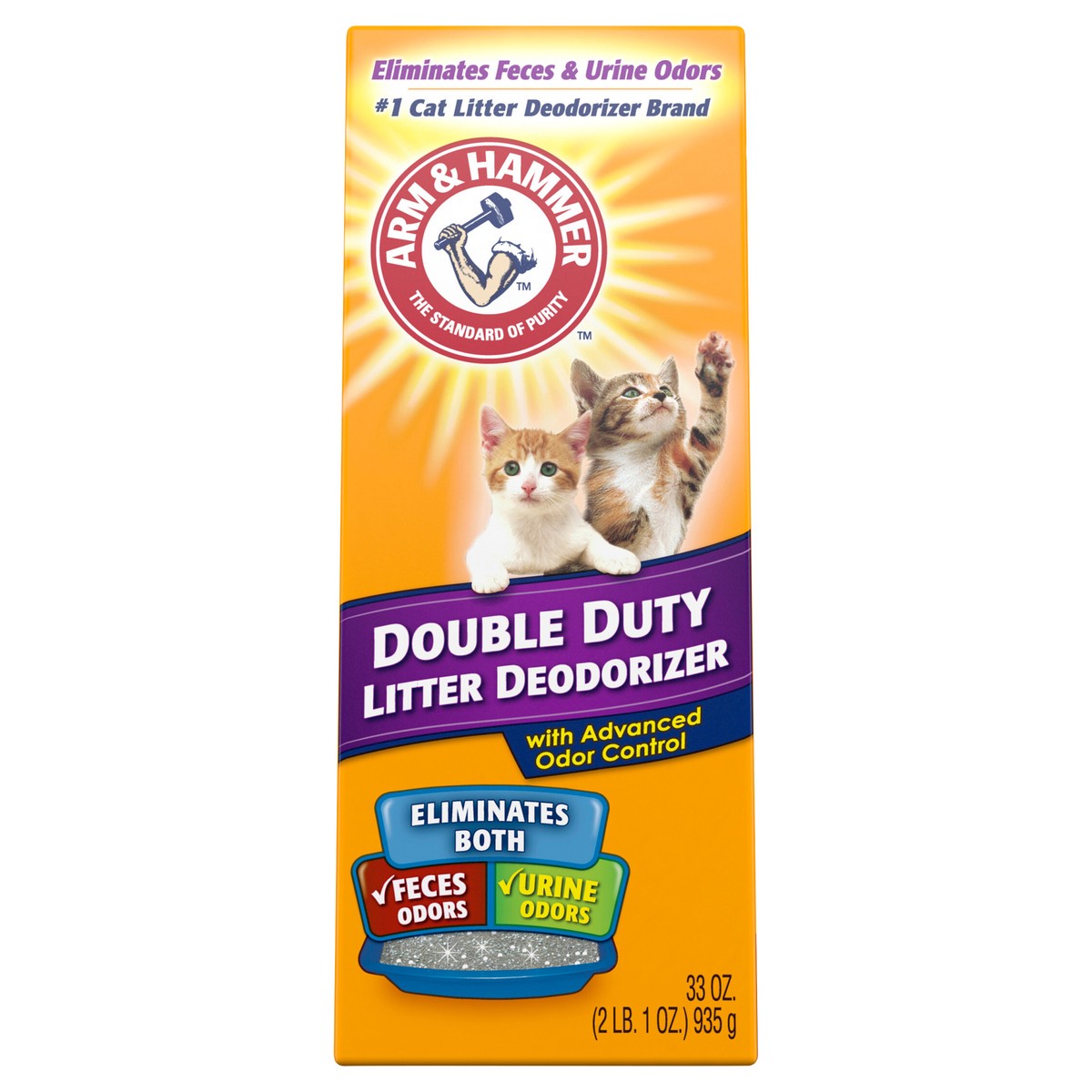 slide 8 of 11, ARM & HAMMER Cat Litter Deodorizer Double Duty, 33 oz, 