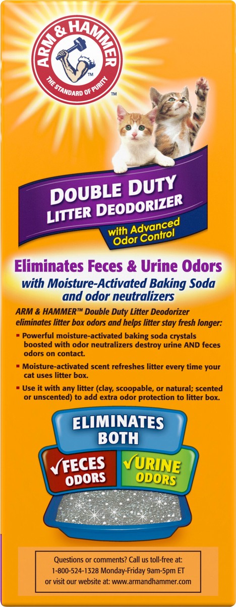 slide 6 of 11, ARM & HAMMER Cat Litter Deodorizer Double Duty, 33 oz, 
