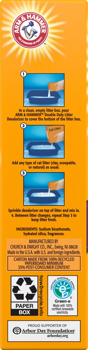 slide 7 of 11, ARM & HAMMER Cat Litter Deodorizer Double Duty, 33 oz, 