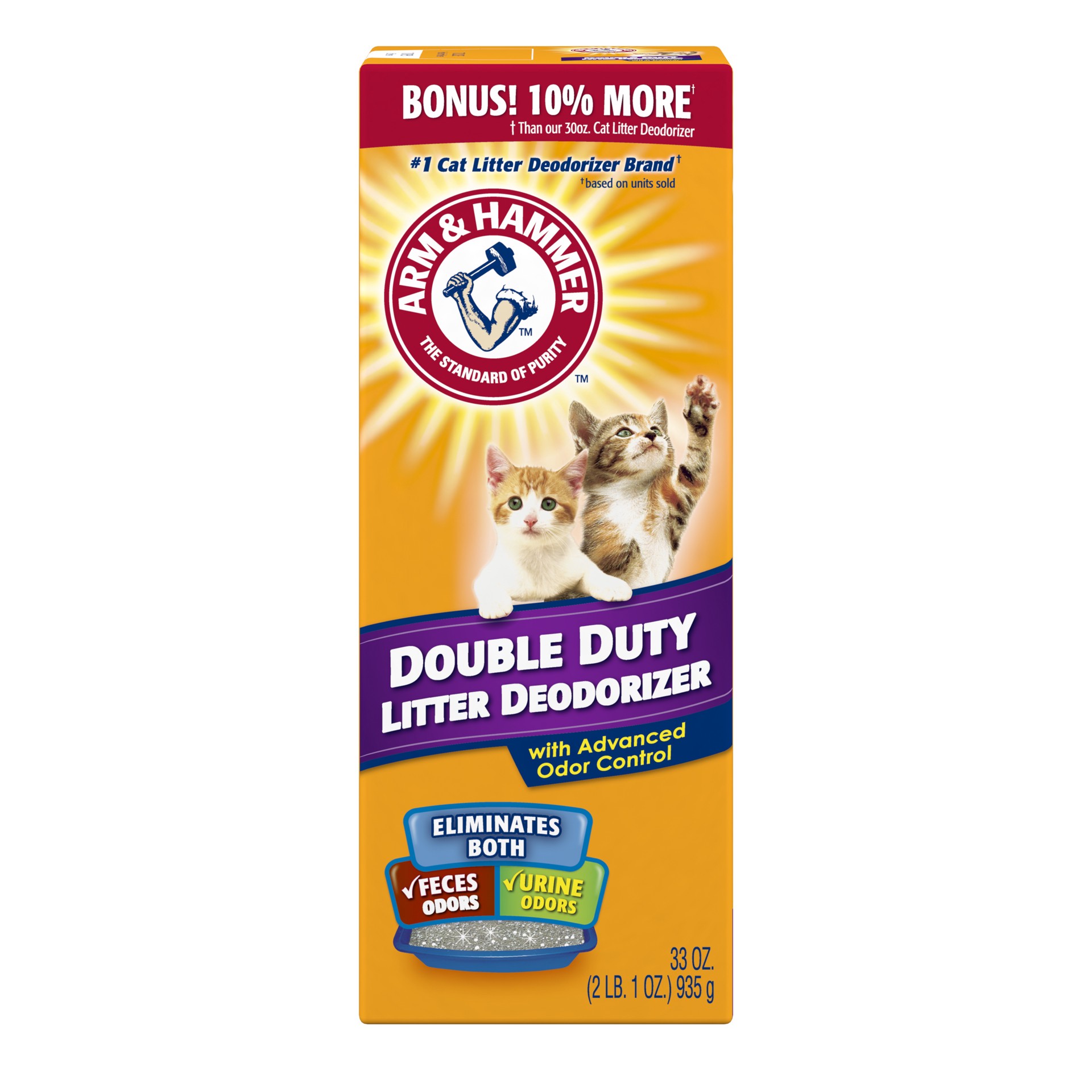 slide 1 of 11, ARM & HAMMER Cat Litter Deodorizer Double Duty, 33 oz, 