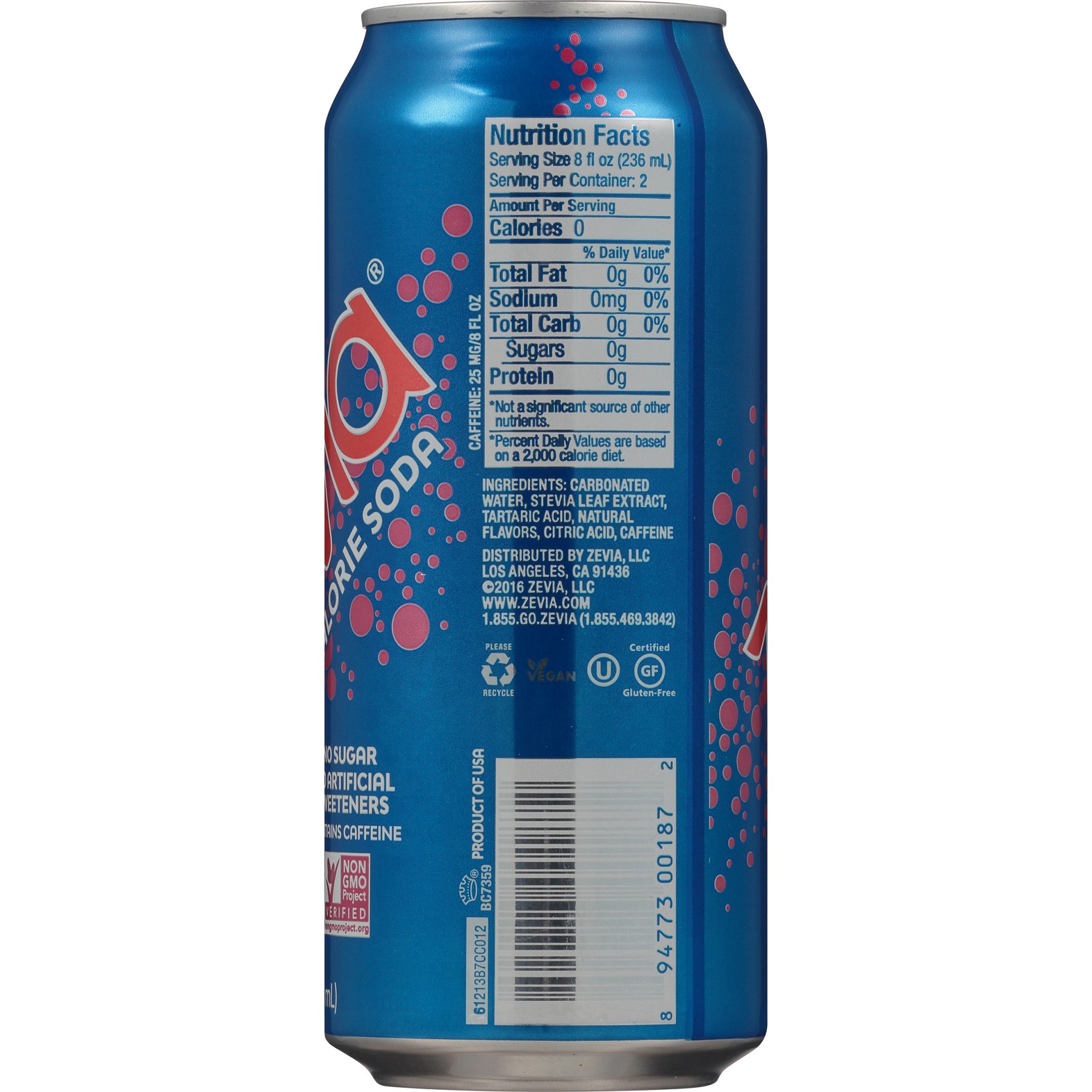 slide 3 of 6, Zevia Cherry Cola Soda - 16 fl oz, 16 fl oz