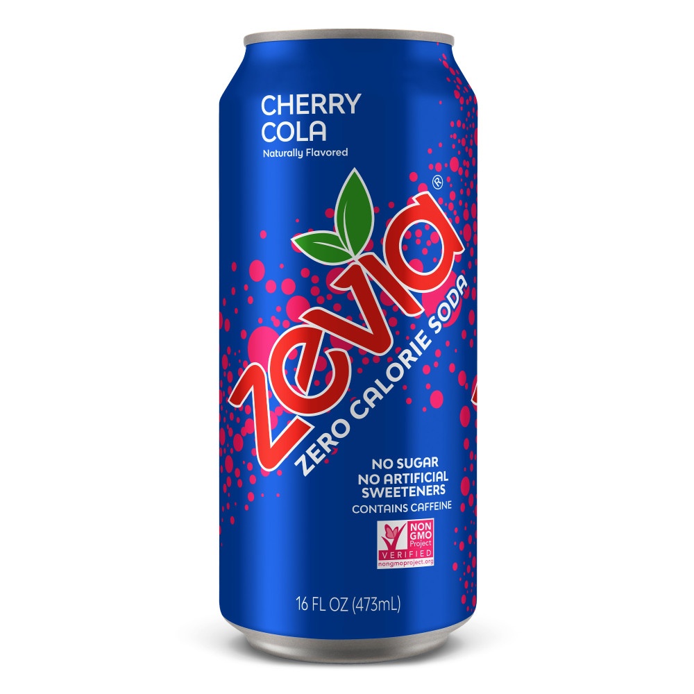 slide 1 of 1, Zevia Cherry Cola Soda, 16 fl oz
