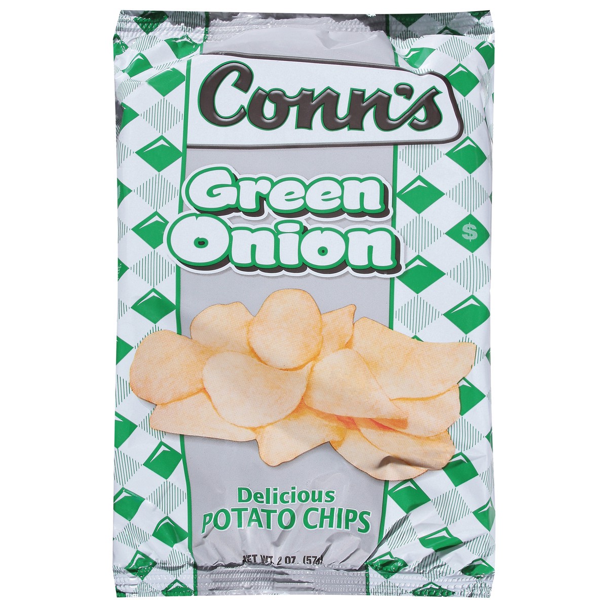 slide 4 of 14, Conn's Green Onion Potato Chips, 3.5 oz