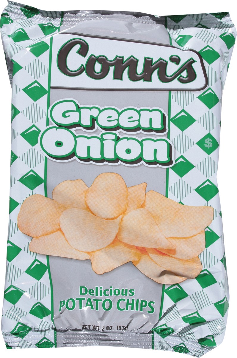 slide 9 of 14, Conn's Green Onion Potato Chips, 3.5 oz