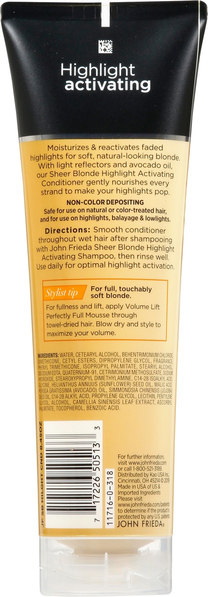 slide 9 of 10, John Frieda Sheer Blonde Highlight Activating Enhancing Conditioner, 8.45 oz