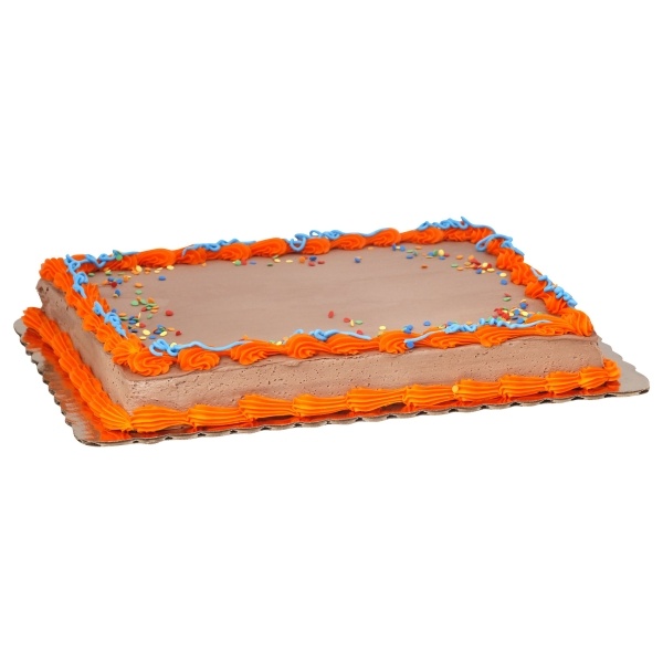 slide 1 of 1, 1/4 Sheet Whip Topping Chocolate Cake(For Special Requests 24 Hours Required), 1 ct