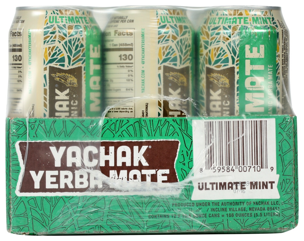 slide 1 of 2, Yachak Organic Yerba Mate, Ultimate Mint, 16 fl oz