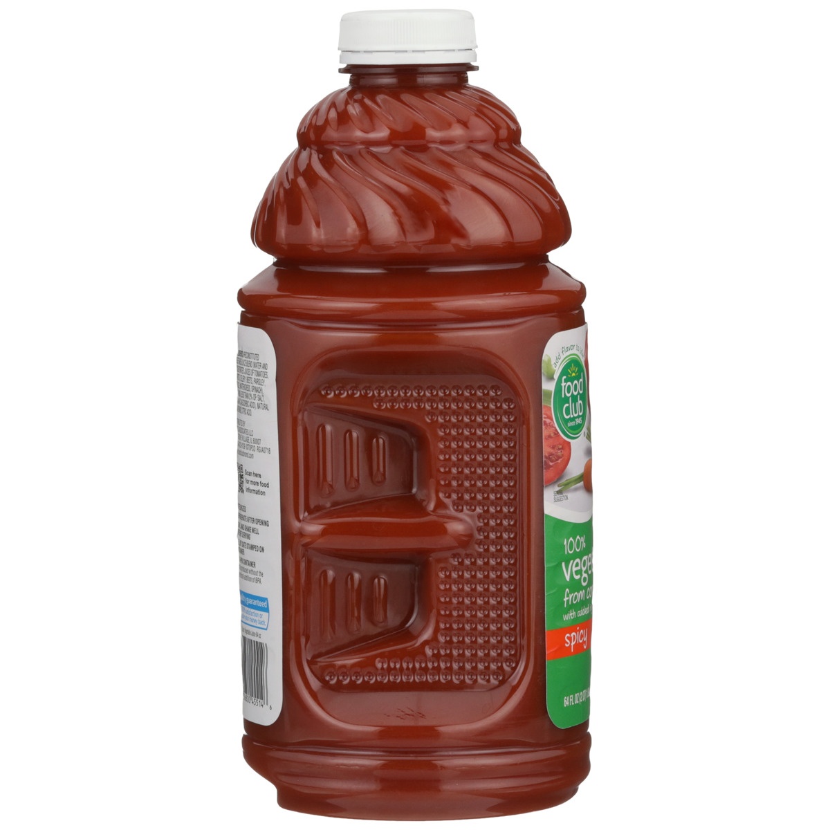 slide 7 of 10, Food Club 100% Spicy Vegetable Juice From Concentrate, 64 fl oz