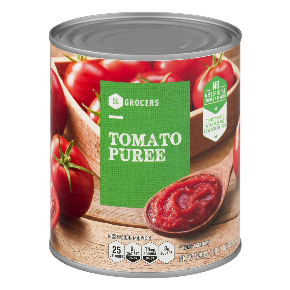 slide 1 of 1, SE Grocers Tomato Puree, 29 oz