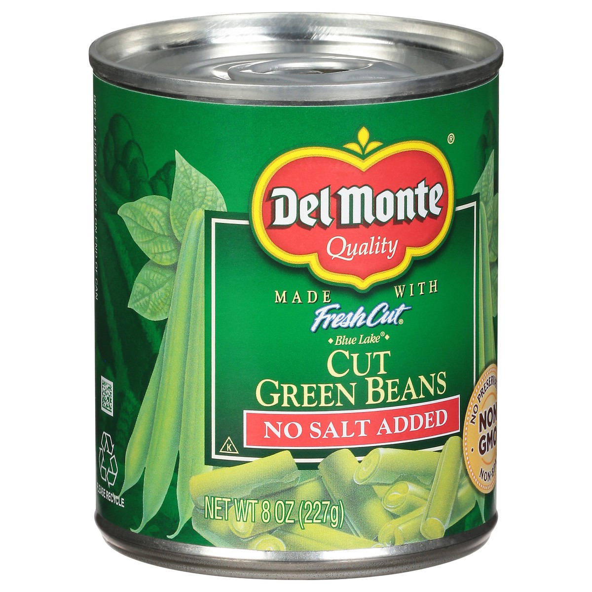 slide 6 of 9, Del Monte Fresh Cut No Salt Added Green Beans 8 oz, 8 oz