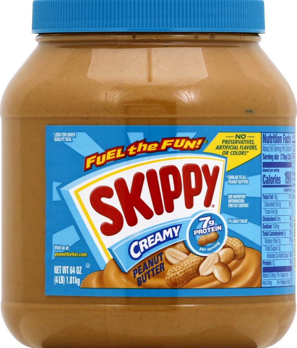 slide 2 of 7, Skippy Peanut Butter 64 oz, 64 oz